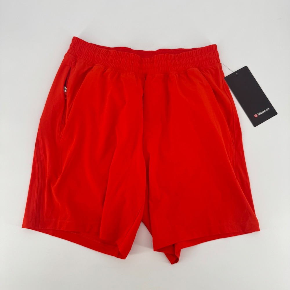 Lululemon Pace Breaker Short 7 LL Men S Cherry Ember Red LM7B80S CRYE New